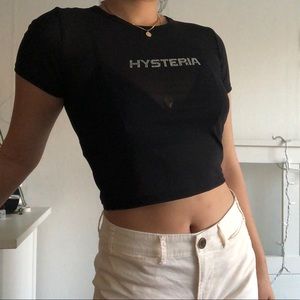 Black Mesh Sparkly Top